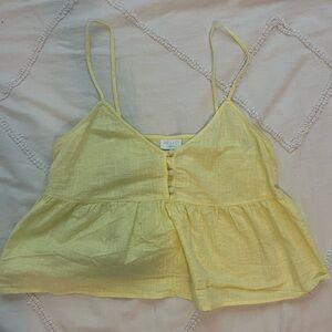 Abound yellow flowy tank top